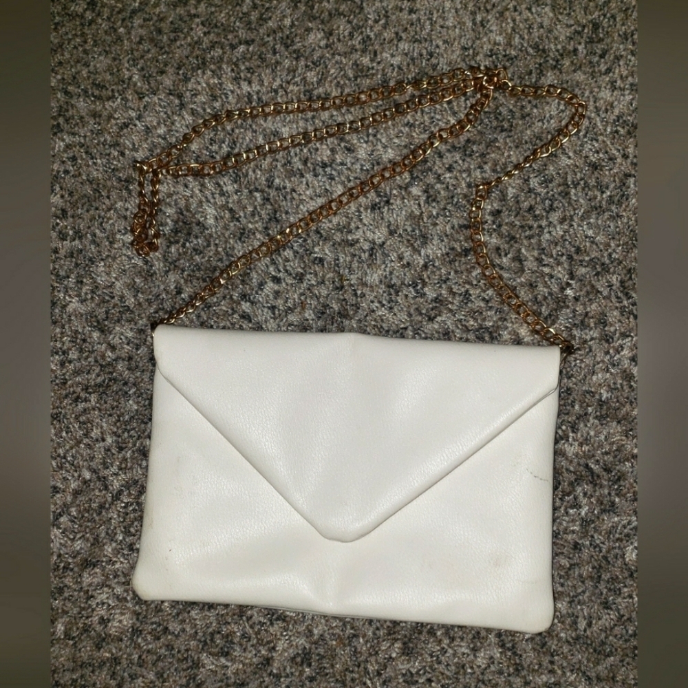 A New Day Faux Leather Snap Closure Envelope Clutch